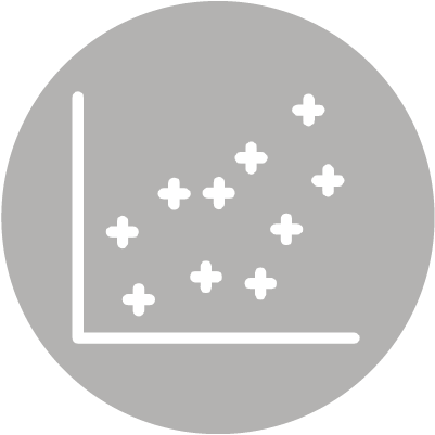 analyze scatter plot icon